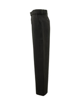 STUDIO NICHOLSON - Wide Leg Trousers with Belt - Black - LIDIASHOPPING® - Official Website