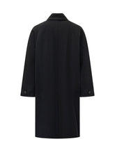 STUDIO NICHOLSON - Cappotto Raglan Lungo con Chiusura Coperta - Blu - LIDIASHOPPING® - Official Website