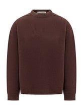 STUDIO NICHOLSON - Crewneck Jumper with Ribbed Trims - Purple - LIDIASHOPPING® - Official Website