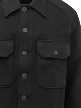 STUDIO NICHOLSON - Slim Fit Overshirt with Patch Pockets - Black - LIDIASHOPPING® - Official Website