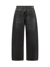 STUDIO NICHOLSON - Volume Jeans with Wide Leg - Black - LIDIASHOPPING® - Official Website