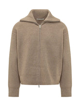 STUDIO NICHOLSON - Ribbed Zip Cardigan with Collar - Beige - LIDIASHOPPING® - Official Website