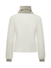 PUROTATTO - Blusa con Collo Morbido e Polsini Luminosi - Bianco - LIDIASHOPPING® - Official Website