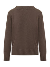 PUROTATTO - Maglione Girocollo con Maniche Raglan - Marrone - LIDIASHOPPING® - Official Website
