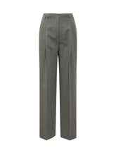 ALBERTA FERRETTI - Wide Leg Pinstripe Trousers - Grey - LIDIASHOPPING® - Official Website