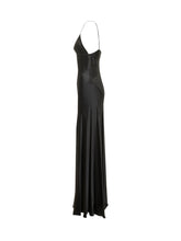 ALBERTA FERRETTI - Long Dress with Thin Straps - Black - LIDIASHOPPING® - Official Website