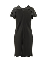 ALBERTA FERRETTI - Midi Dress with Draped Bow - Black - LIDIASHOPPING® - Official Website