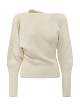 ALBERTA FERRETTI - Maglia con Drappeggio Asimmetrico - Bianco - LIDIASHOPPING® - Official Website
