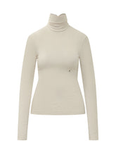 ALBERTA FERRETTI - Maglia a Collo Alto Arricciato - Bianco - LIDIASHOPPING® - Official Website