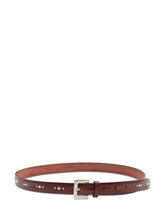 ORCIANI - Belt with Studs and Square Buckle - Brown - LIDIASHOPPING® - Official Website