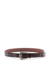 ORCIANI - Cintura con Borchie Ornamentali - Marrone - LIDIASHOPPING® - Official Website