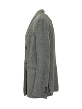 EMPORIO ARMANI - Double Breasted Blazer with Shawl Lapels - Black - LIDIASHOPPING® - Official Website