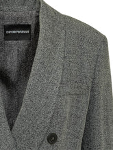 EMPORIO ARMANI - Double Breasted Blazer with Shawl Lapels - Black - LIDIASHOPPING® - Official Website