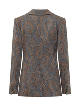 ETRO - Giacca con Motivo Paisley - Blu - LIDIASHOPPING® - Official Website
