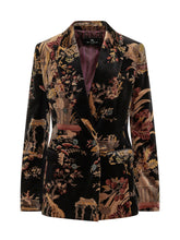 ETRO - Giacca Doppiopetto con Motivo Figurativo - Nero - LIDIASHOPPING® - Official Website