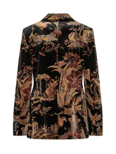 ETRO - Giacca Doppiopetto con Motivo Figurativo - Nero - LIDIASHOPPING® - Official Website