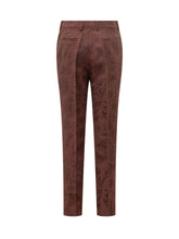ETRO - Pantaloni con Motivo Floreale - Rosso - LIDIASHOPPING® - Official Website