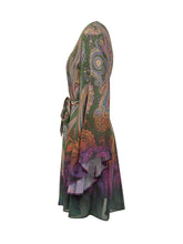 ETRO - Dress with Wide Sleeves and Belt - Green - LIDIASHOPPING® - Official Website