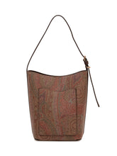 ETRO - Borsa a Secchiello con Motivo Paisley - Marrone - LIDIASHOPPING® - Official Website