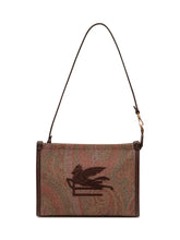 ETRO - Borsa a Spalla con Ricamo Logo - Marrone - LIDIASHOPPING® - Official Website