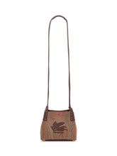 ETRO - Shoulder Bag with Front Logo Applique - Brown - LIDIASHOPPING® - Official Website