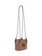 ETRO - Shoulder Bag with Front Logo Applique - Brown - LIDIASHOPPING® - Official Website