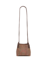 ETRO - Shoulder Bag with Front Logo Applique - Brown - LIDIASHOPPING® - Official Website