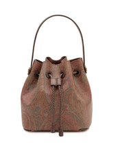 ETRO - Borsa a Secchiello con Stampa Paisley - Marrone - LIDIASHOPPING® - Official Website