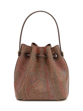 ETRO - Borsa a Secchiello con Stampa Paisley - Marrone - LIDIASHOPPING® - Official Website