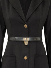 ELISABETTA FRANCHI - Cappotto Lungo con Cintura - Nero - LIDIASHOPPING® - Official Website