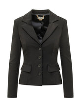 ELISABETTA FRANCHI - Giacca Sagomata con Revers - Nero - LIDIASHOPPING® - Official Website