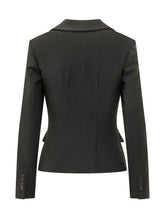 ELISABETTA FRANCHI - Giacca Sagomata con Revers - Nero - LIDIASHOPPING® - Official Website