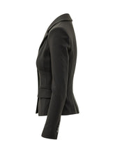 ELISABETTA FRANCHI - Giacca Sagomata con Revers - Nero - LIDIASHOPPING® - Official Website