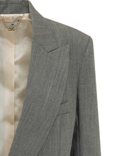 ELISABETTA FRANCHI - Blazer Monopetto con Rever a Lancia - Grigio - LIDIASHOPPING® - Official Website
