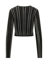 ELISABETTA FRANCHI - Maglia Corta con Zip Frontale - Nero - LIDIASHOPPING® - Official Website