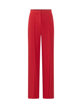 ELISABETTA FRANCHI - Pantaloni Sartoriali a Gamba Dritta - Rosso - LIDIASHOPPING® - Official Website