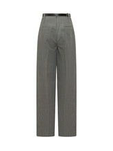 ELISABETTA FRANCHI - High Waist Trousers with Belt - Grey - LIDIASHOPPING® - Official Website