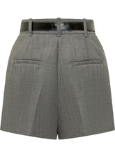 ELISABETTA FRANCHI - Short con Pince e Cintura - Grigio - LIDIASHOPPING® - Official Website