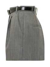ELISABETTA FRANCHI - Short con Pince e Cintura - Grigio - LIDIASHOPPING® - Official Website