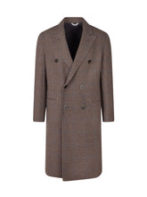 BOGLIOLI - Cappotto Doppiopetto con Motivo Pied de Poule - Multicolore - LIDIASHOPPING® - Official Website