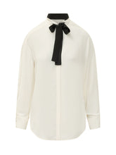 SIMONA CORSELLINI - Camicia con Fiocco al Collo - Bianco - LIDIASHOPPING® - Official Website