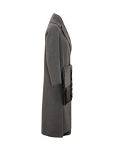 SIMONA CORSELLINI - Cappotto Lungo con Frange - Grigio - LIDIASHOPPING® - Official Website