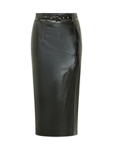 SIMONA CORSELLINI - Gonna Midi con Cintura Sottile - Nero - LIDIASHOPPING® - Official Website