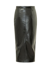 SIMONA CORSELLINI - Gonna Midi con Cintura Sottile - Nero - LIDIASHOPPING® - Official Website