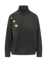 SIMONA CORSELLINI - Dolcevita con Bottoni Decorativi - Nero - LIDIASHOPPING® - Official Website