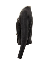 SEVENTY 19.70 - Cardigan con Applicazioni di Paillettes - Nero - LIDIASHOPPING® - Official Website