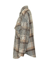 SPACE COWBOY - Checked Shirt with Embellishments - Grey - LIDIASHOPPING® - Official Website
