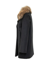 AVA ADORE - Cappotto Doppiopetto con Collo Voluminoso - Blu - LIDIASHOPPING® - Official Website