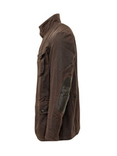 BARBOUR - Giacca Ogston con Patch sul Petto - Marrone - LIDIASHOPPING® - Official Website
