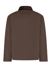 BARBOUR - Giacca Icons Transport con Collo a Coste - Marrone - LIDIASHOPPING® - Official Website